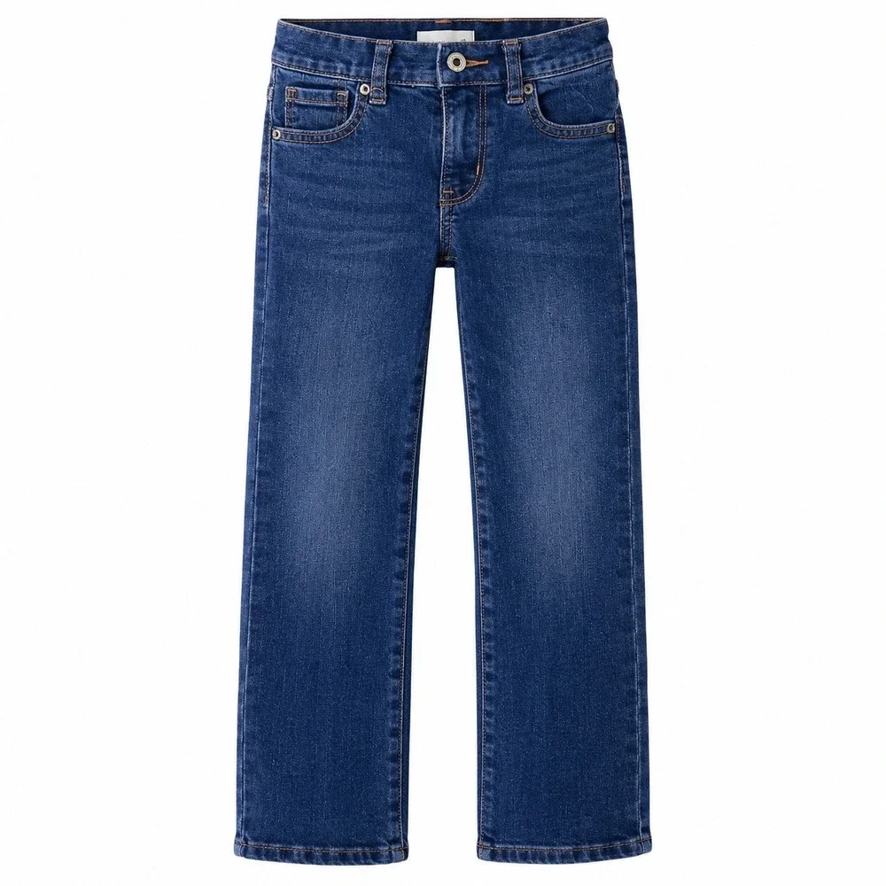 Old Navy Straight Jeans Boys 6 Slim Dark Wash Good Built-In Flex Denim